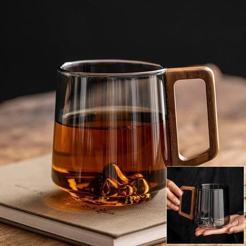 Guanshan Mountain Glass Coffee Mug
