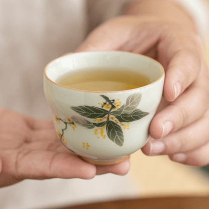 OSMANTHUS HAND-PAINTED TEA CUP