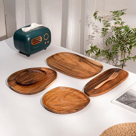Irregular Oval Wooden Serving Trays
