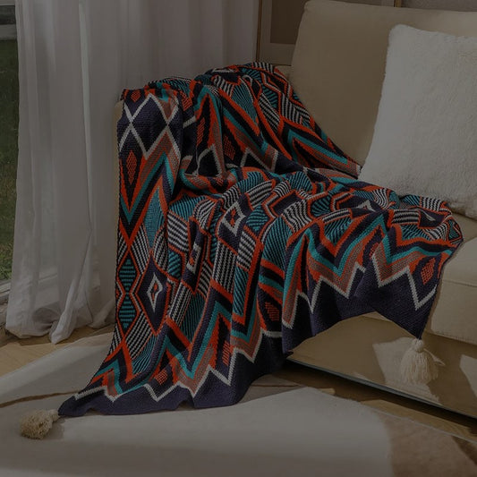 SOLVANA BOHEMIAN DECORATIVE BLANKET