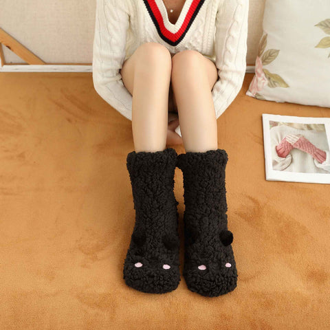 Snuggle-Bear Women’s Fleece Lounge Socks