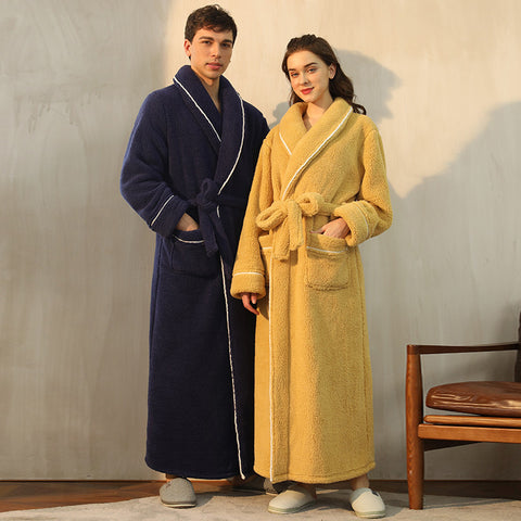 Plush Bathrobe for Men and Women