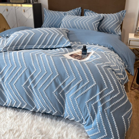 Vintage Tufted Bedding Set - 4PCS