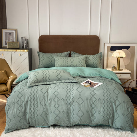 Vintage Tufted Bedding Set - 4PCS
