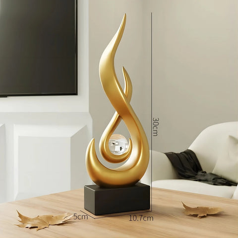 Flame & Crystal Ornament