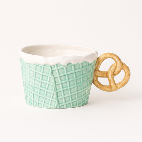 Cookie Handmade Pretzel Mugs & Plates