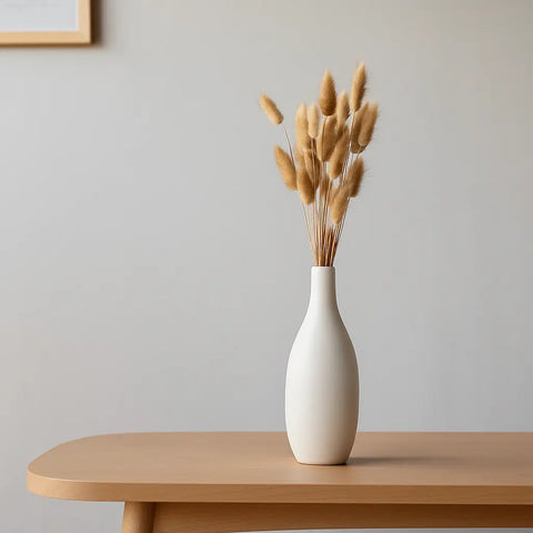 Modern Matte White Ceramic Vase