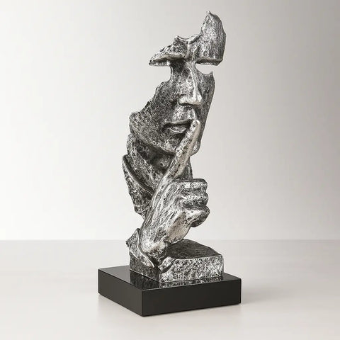 Abstract Face Resin Statue Decor