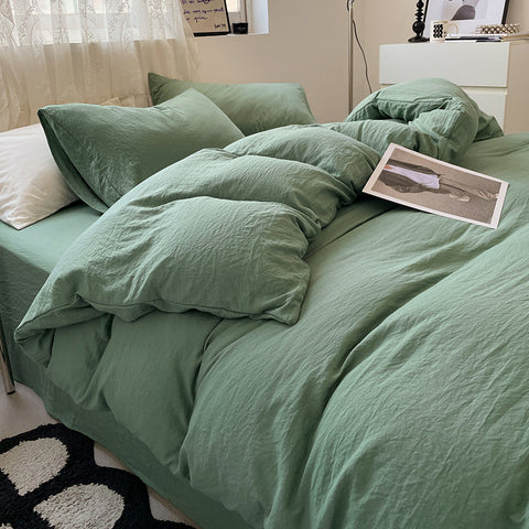 Washed Cotton Bedding Set (4PCS)