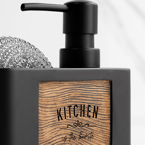 Kitchen Soap Dispenser with Sponge Holder