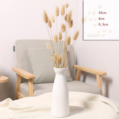Matte Minimalist Ceramic Black & White Vase Set