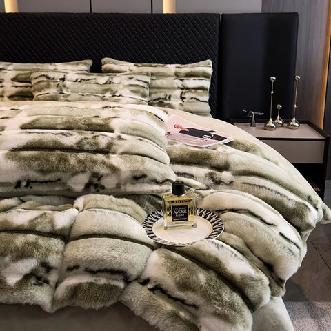 Velvet Bedding Set - Faux Fur Ultra Soft (4PCS)
