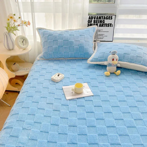 Quilted Velvet Fitted Sheet