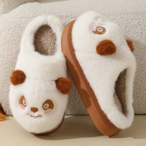 Women's Cozy Panda Plush Slippers