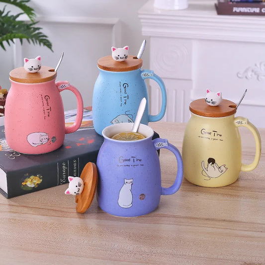 NEKOMORI CERAMIC CAT MUG