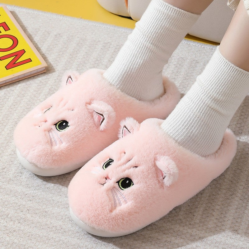 CAT PLUSH SLIPPERS