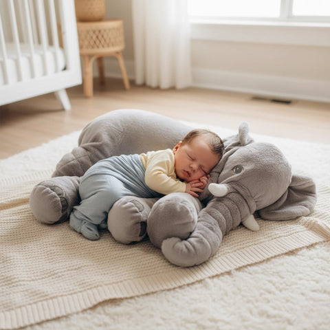 Jumbo Elephant Plush Pillow