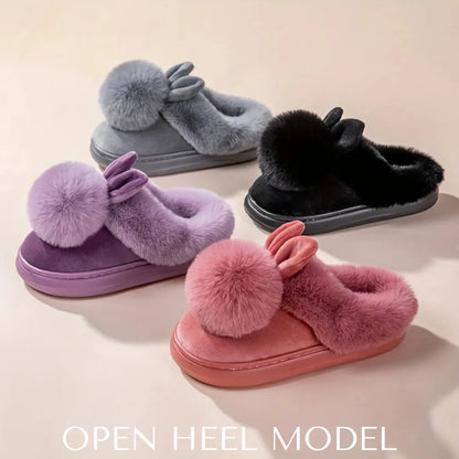 COZY PLUSH RABBIT SLIPPERS