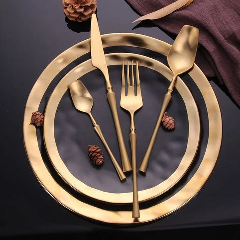 Monza Gold Cutlery Set