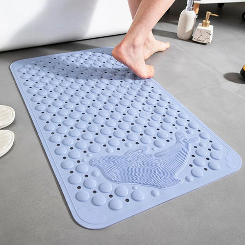 Non-Slip Bathtub Mat with Foot Scrubber