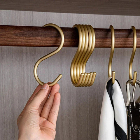 Aluminum S Hooks - Belt, Scarf, Hat Hanger