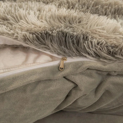 Fluffy Mink Velvet Duvet Cover Set 4pcs