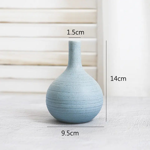 Minimalist Sage Ceramic Vase Set
