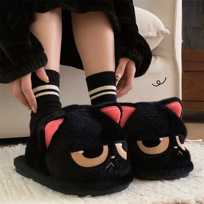 KURO ANGRY CAT SLIPPERS