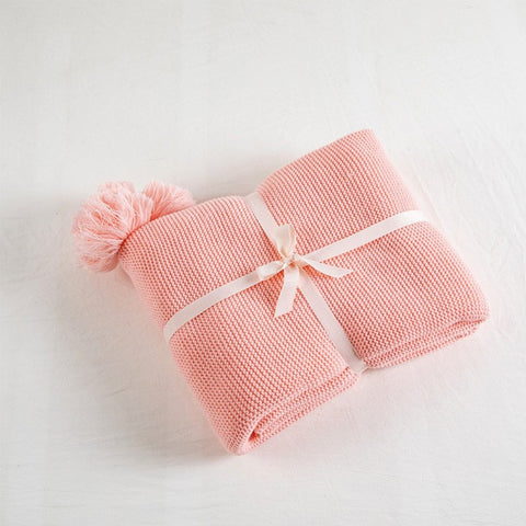 Golden Mustard Knit Throw Blanket