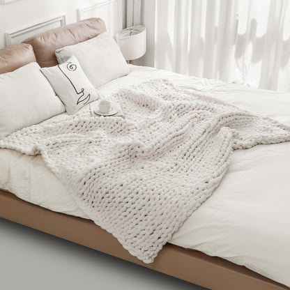 ASTRA CHUNKY PLUSH KNIT BLANKET