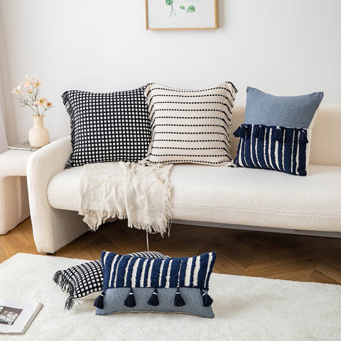 Retro Stripe Cushion Cover