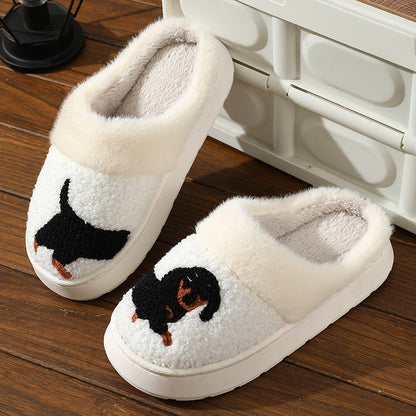 DACHO PLUSH DACHSHUND SLIPPERS