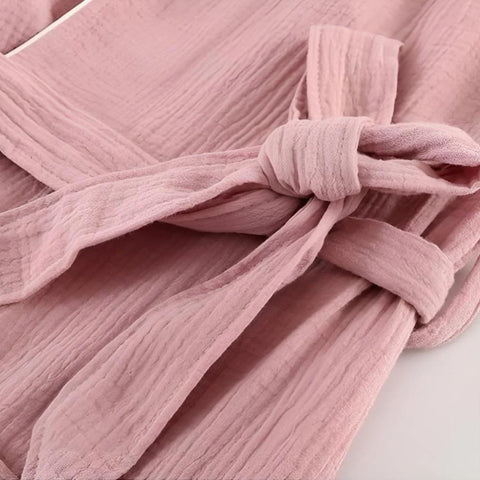 Hana Lightweight Cotton Gauze Bathrobe