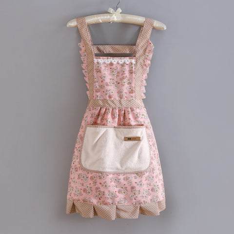 Floral Cotton Kitchen Apron