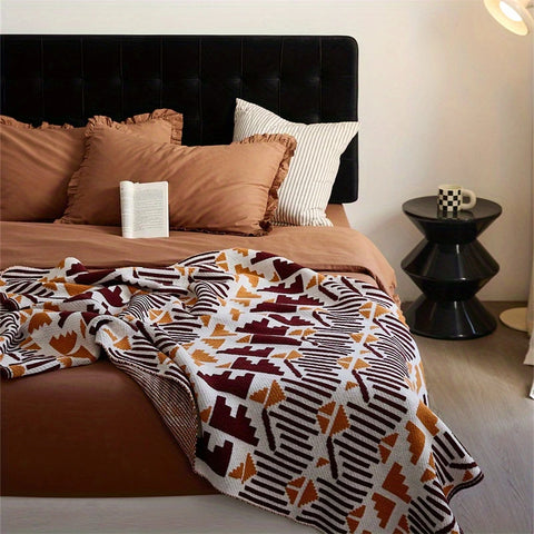 Tribal Throw Blanket with Tassels