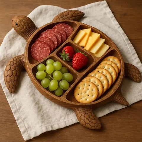 Turtle Wooden Charcuterie Tray
