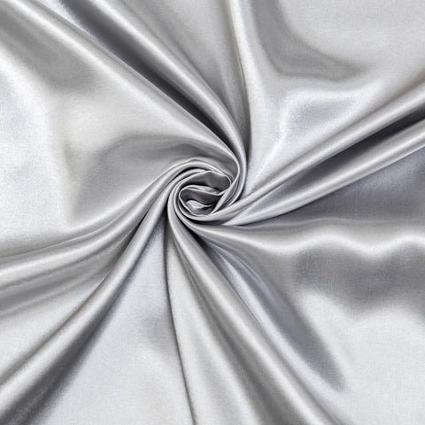 Luxury Silver Gray Satin Bedding & Bed Sheet Set