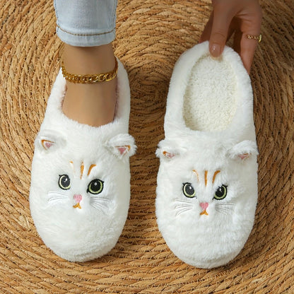 CAT PLUSH SLIPPERS