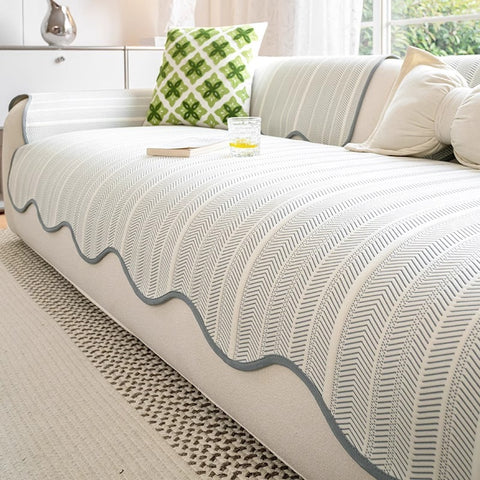 Herringbone Textured Sofa / Couch Cover