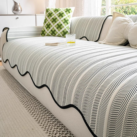 Herringbone Textured Sofa / Couch Cover