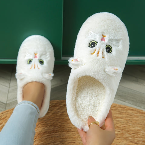 Cat Plush Slippers