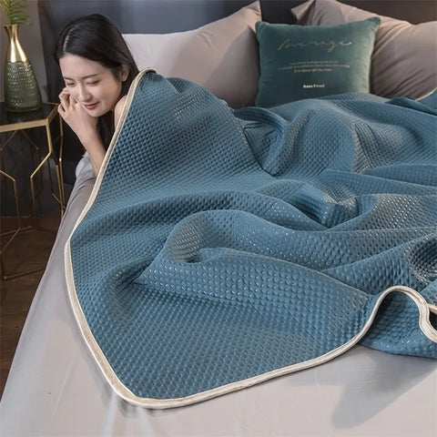 Bentley Blue Ice Silk Summer Quilt