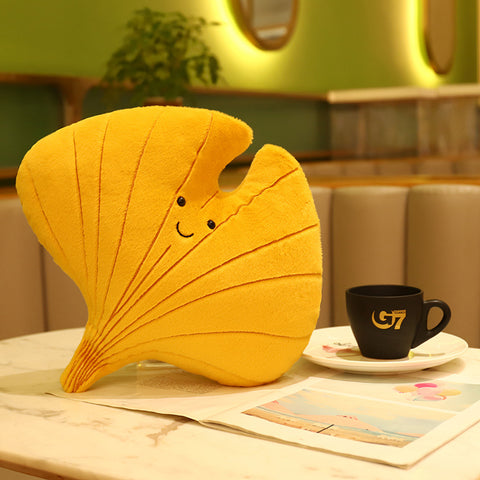 Fall Leaf Plush Throw Pillows