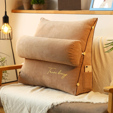 Reading Pillow with Adjustable Backrest