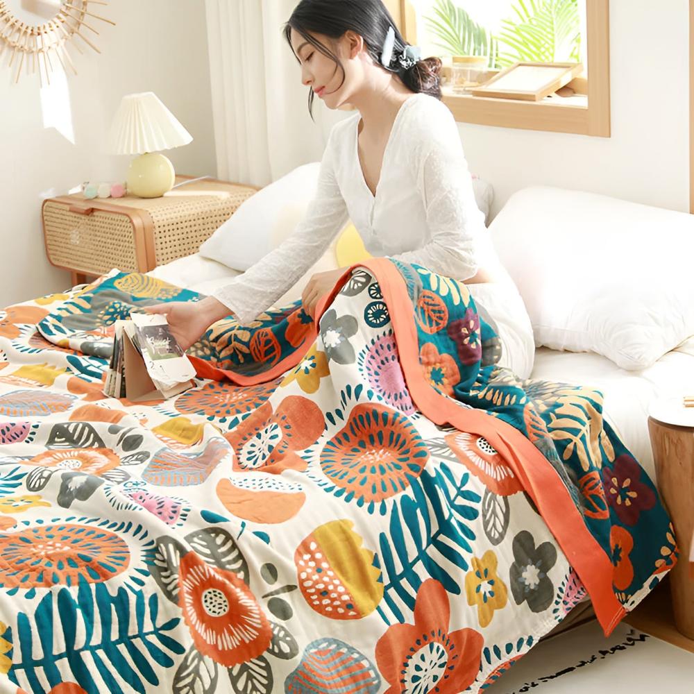 BOHO FLOWER BLANKET