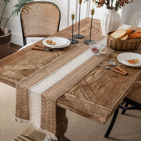 Boho Tasseled Table Runners