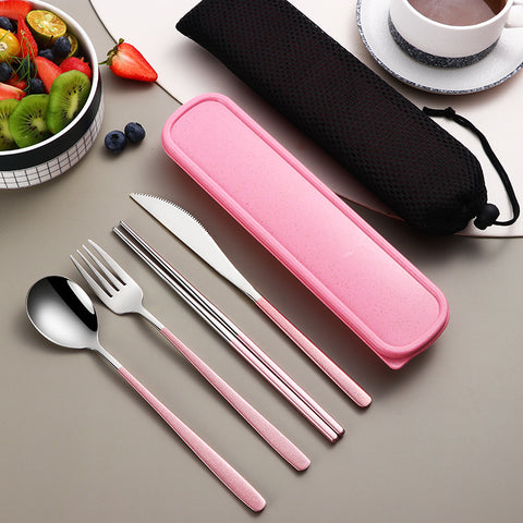Portable Flatware Set with Case