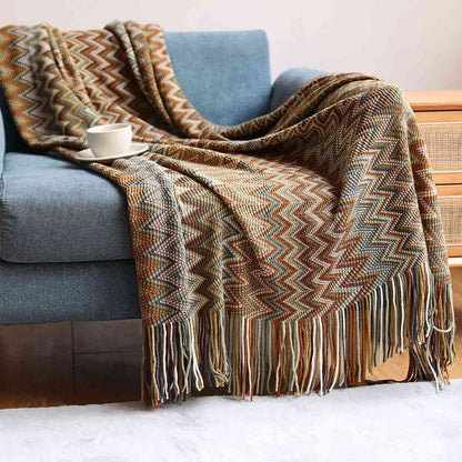 LYRA BOHEMIAN KNIT BLANKET