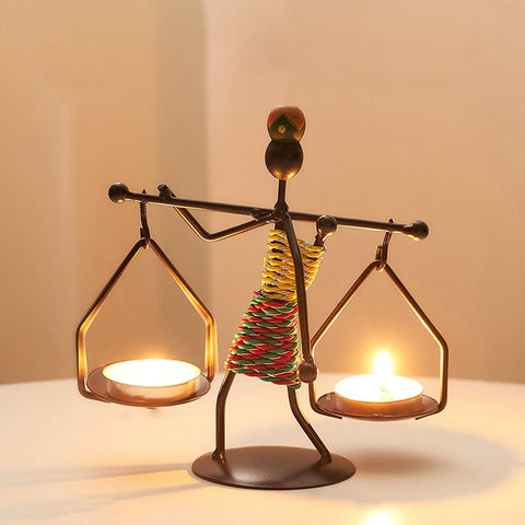Tribal Elegance Lantern Sculpture