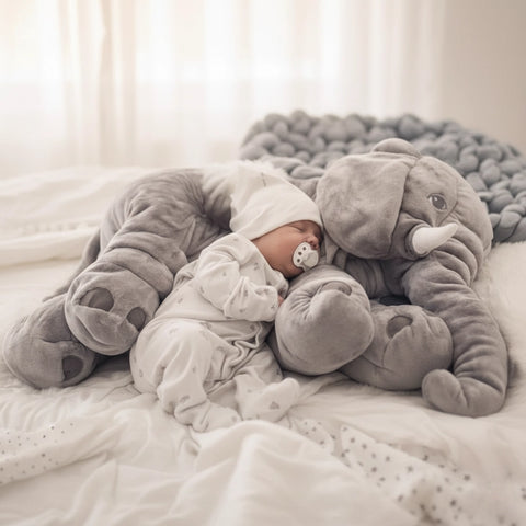 Jumbo Elephant Plush Pillow